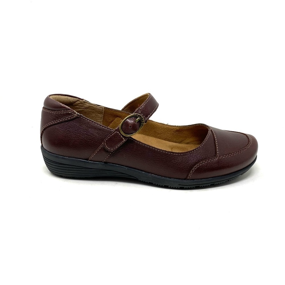 Taos Women's Uncommon Mary Jane Cognac Leather WIDE